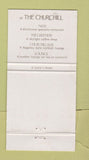 Matchbook Cover - The Churchill Portman Square London UK WEAR 30 Strike
