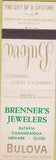 Matchbook Cover - Bulova Watches Batavia Canandaigua NY