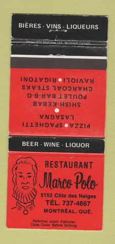 Matchbook Cover - Restaurant Marco Polo Montreal QC WEAR 30 Strike