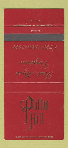Matchbook Cover - Patton Hall Fort Myer VA 30 Strike