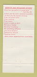 Matchbook Cover - US Army National Guard New Orleans LA recruiting 30 Strike