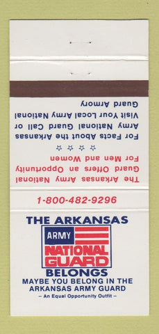 Matchbook Cover - US Army National Guard AR Arkansas recruiting 30 Strike