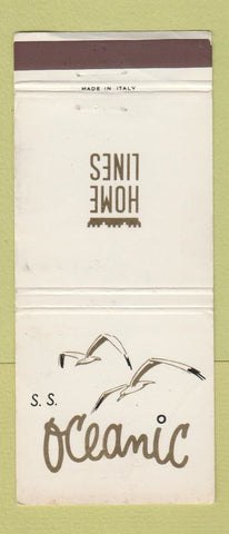 Matchbook Cover - Home Lines SS Oceanic WEAR