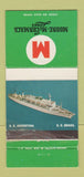Matchbook Cover - Moore McCormack Line Shipping WEAR 30 Strike