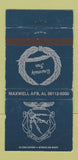 Matchbook Cover - Maxwell Air Force Base AL University Inn WEAR 30 Strike