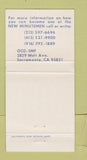Matchbook Cover - Army National Guard CA Recruiting Sacramento 30 Strike