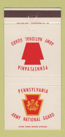 Matchbook Cover - Pennsylvania Army National Guard PA 30 Strike