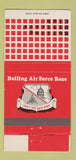 Matchbook Cover - Bolling Air Force Base Washington DC 30 Strike