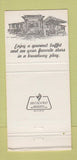 Matchbook Cover - Beverly Dinner Playhouse Jefferson LA WORN 30 Strike