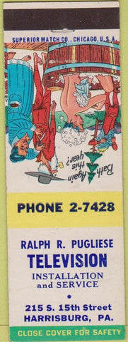 Matchbook Cover - Pugliese TV Harrisburg PA hillbilly