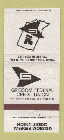 Matchbook Cover - Grissom Federal Credit Union 30 Strike