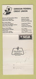 Matchbook Cover - Grissom Federal Credit Union 30 Strike