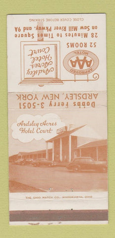Matchbook Cover - Ardsley Acres Hotel Court Ardsley NY 30 Strike