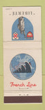 Matchbook Cover - French Cruise Lines Liberte State of Liberty