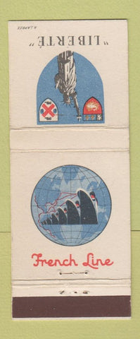 Matchbook Cover - French Cruise Lines Liberte State of Liberty