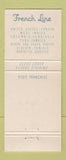 Matchbook Cover - French Cruise Lines Liberte State of Liberty