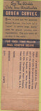Matchbook Cover - Gruen Watches Cerne Jewelry Cleveland OH