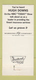 Matchbook Cover - Bankers Life Des Moines IA Hugh Downs TV 30 Strike