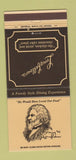 Matchbook Cover - Long Fellow's Anaheim Van Nuys Ventura CA 30 Strike