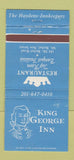 Matchbook Cover - King George Inn Mount Bethel NJ WEAR 30 Strike