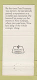 Matchbook Cover - Pete Fountain's New Orleans LA Hilton 30 Strike