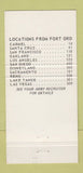 Matchbook Cover - Fort Ord CA US Army 7th Infantry Division 30 Strike