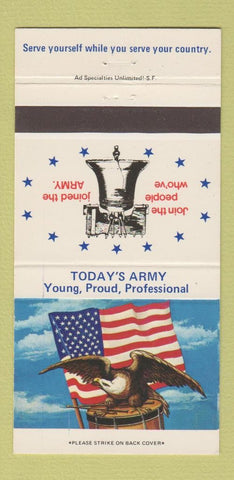 Matchbook Cover - US Army Recruiting Liberty Bell 30 Strike