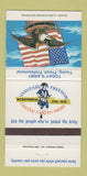 Matchbook Cover - US Army Bicentennial 1975 Recruiting 30 Strike