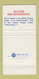 Matchbook Cover - US Army Bicentennial 1975 Recruiting 30 Strike