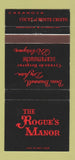 Matchbook Cover - Rogue's Manor Washington DC Statler Hilton 30 Strike