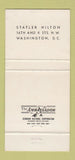 Matchbook Cover - Rogue's Manor Washington DC Statler Hilton 30 Strike