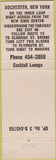 Matchbook Cover - Mohawk Motor Inn Syracuse Buffalo Rochester NY