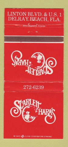 Matchbook Cover - Scarlett O'Hara's Delray Beach FL 30 Strike