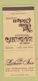 Matchbook Cover - Latham Inn Orlando FL Bogart's Restaurant 30 Strike