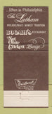 Matchbook Cover - Latham Inn Orlando FL Bogart's Restaurant 30 Strike