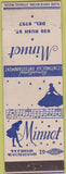 Matchbook Cover - Minuet Chicago IL Rush St.