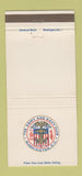 Matchbook Cover - Army Navy Club Washington DC 30 Strike