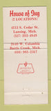 Matchbook Cover - House of Ing Chinese Lansing Battle Creek MI 30 Strike