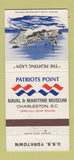 Matchbook Cover - Naval Maritime Museum Charleston SC USS Yorktown #1 30 Strike
