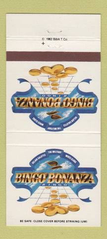 Matchbook Cover - Bingo Bonanza 30 Strike