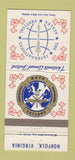 Matchbook Cover International Azalea Festival NATO Saclant Norfolk VA 30 Strike