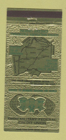 Matchbook Cover - Ohio Military Federal Credit Union OH 30 Strike