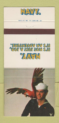 Matchbook Cover - US Navy Recruiting Parrot 30 Strike