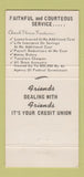 Matchbook Cover - Columbus OH Employees Credit Union 30 Strike