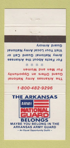 Matchbook Cover - Army National Guard AR Arkansas 30 Strike