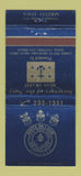 Matchbook Cover - Naval Station San Diego CA BLUE #2 30 Strike