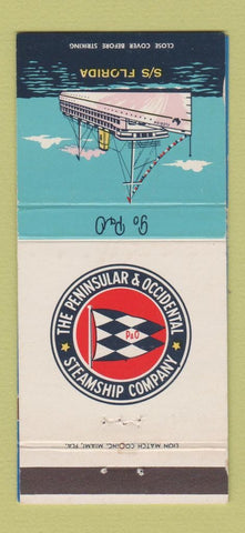 Matchbook Cover - Peninsular & Occidental Steamship 30 Strike