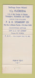 Matchbook Cover - Peninsular & Occidental Steamship 30 Strike