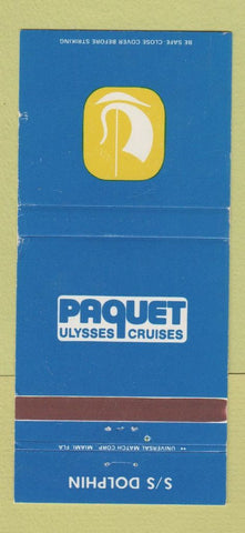 Matchbook Cover - Paquet Ulysses Cruises SS Dolphin 30 Strike