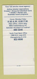 Matchbook Cover - USAA Travel Agency San Antonio TX SAMPLE 30 Strike